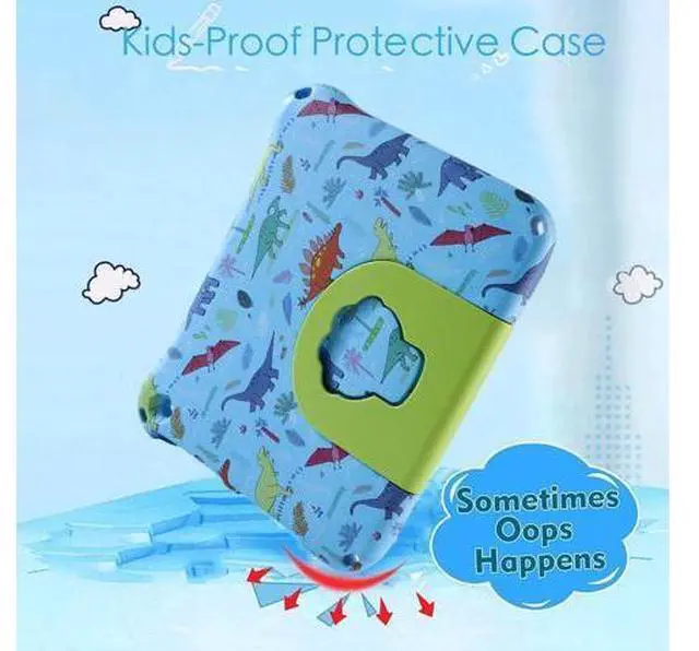Alt view image 2 of 5 - FunnyWin Dinosaur Fire HD 10 2021 2023 Tablet Case Kids Pro Tablet Cover for Boy Girl EVA Kid-Proof case with Stand Handle Shockproof Kid-Friendly Durable Case (KL)