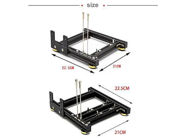 Alt view image 3 of 5 - Video Card Holder Bracket Support ATX Power Supply PCI-E Extension Riser Cable DIY ATX case Computer Graphics Card Holder Aluminum
