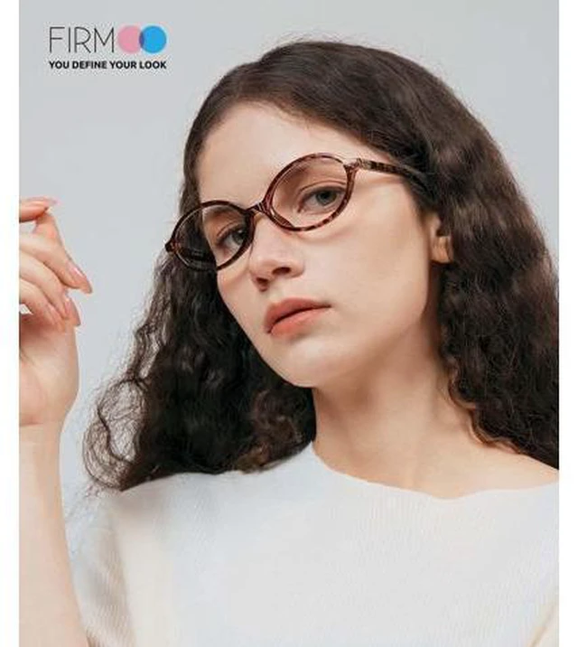 Alt view image 3 of 5 - Firmoo Oval Blue Light Blocking Glasses Reduce Eye Strain Computer Gaming Eyeglasses Bluelight Glasses for Woman/Men