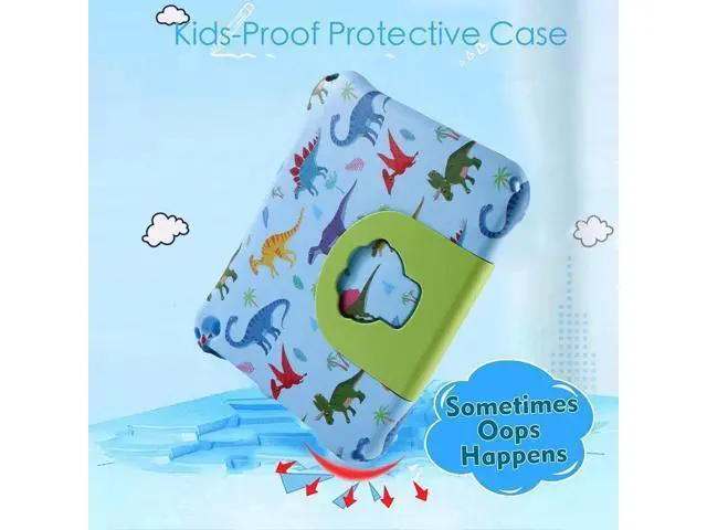 Alt view image 3 of 5 - Topevoeon Dinosaur Kindle Fire HD 8 Tablet Case for Kids Boys Light EVA Kids Friendly Fire HD8 Plus 2024 2022 12th Gen Case with Handle Kickstand Kid-Proof Shockproof Full Cover for Boy's Gift