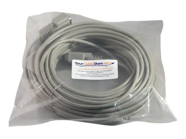 Alt view image 2 of 2 - Your Cable Store 75 Foot DB9 9-Pin Serial Port Cable Male/Male RS232