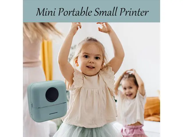 Alt view image 2 of 3 - Zplumestarxx Mini Portable Printer Inkless Sticker with 5 Rolls Paper Bluetooth Mini Smart Pocket Portable Receipt Printer Inkless Thermal Printer for iOS&Android White