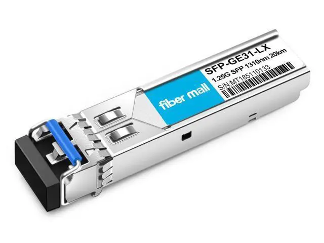Alt view image 2 of 5 - 1G SFP LX Optical Transceiver Module, Compatible with Fortinet FN-TRAN-LX FG-TRAN-LX FR-TRAN-LX 1000BASE-LX/LH Mini-GBIC SMF, 1330nm, 20km LC DOM
