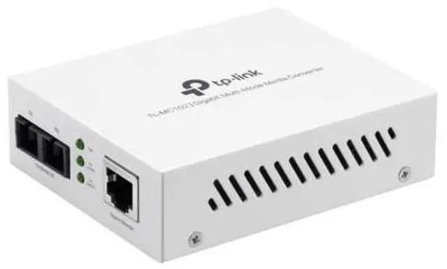 Main image of TP-Link Gigabit SFP to RJ45 Fiber Media Converter TL-MC102 Fiber to Ethernet Converter 10/100/1000Mbps RJ45 Port to 1000Base-XX Multi-Mode Fiber, White