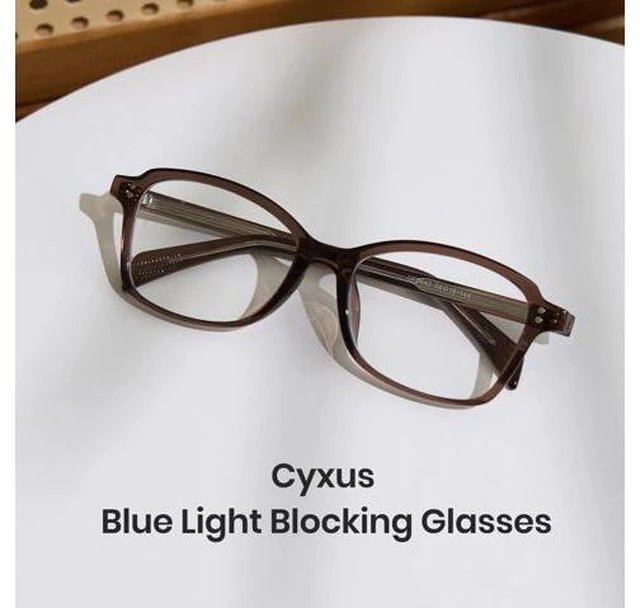 Alt view image 2 of 5 - Cyxus Cat Eye Blue Light Blocking Glasses Men Women Computer Gaming Glasses UV400 glasses 8263 Light Brown