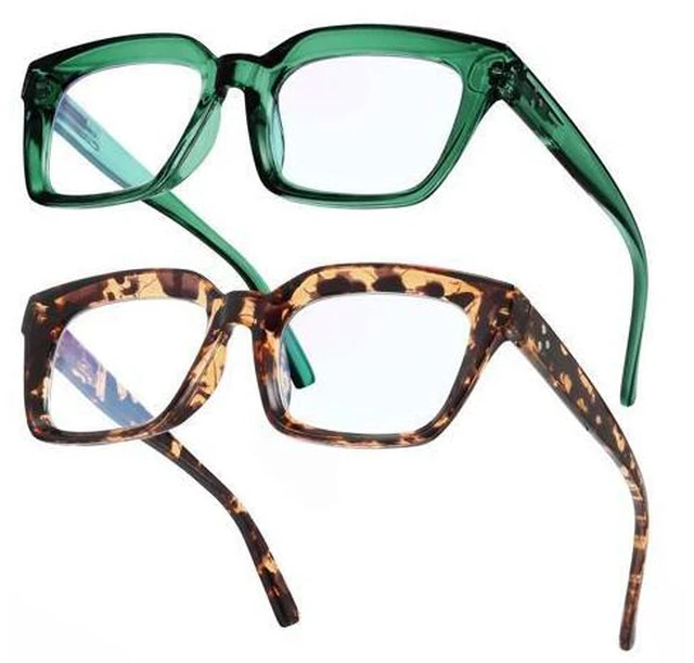 Main image of IBOANN Oversized Blue Light Glasses for Woman, Funky Fashion Glasses With Preppy Look, Reduce Screen Fatigue Computer Glasses