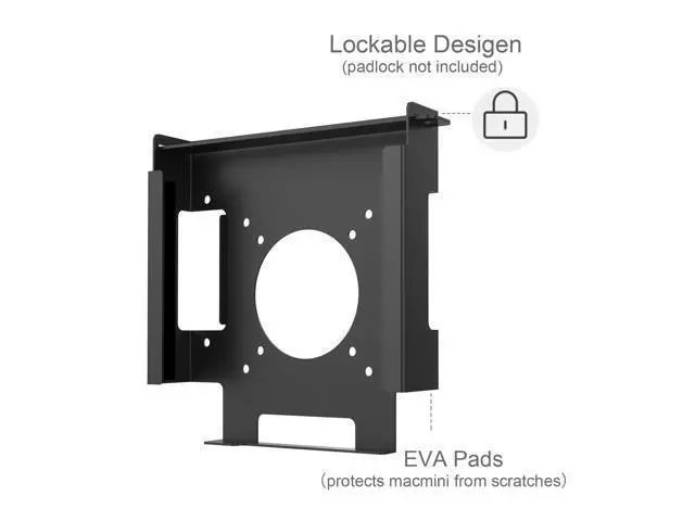 Alt view image 2 of 5 - bylitco Anti-Theft Mount for Mac mini-Wall Mount Under Desk Mount Or Monitor Vesa Mount for Mac mini 2018-2021 M1
