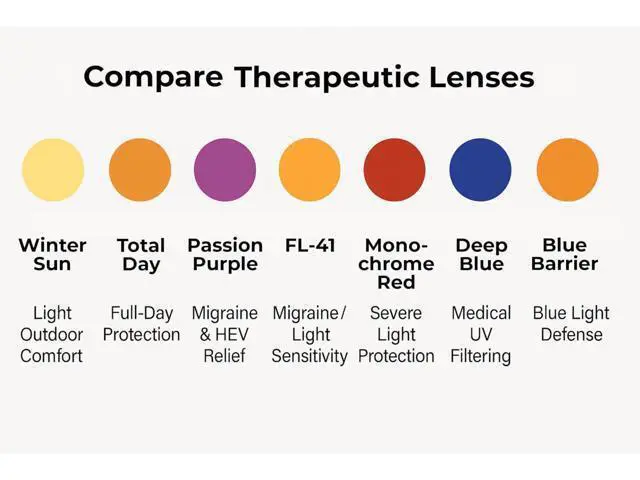 Alt view image 2 of 5 - Medspex M Readers 105 Color Therapy Reading Glasses +6.00 Black/Amber Brown Unisex Fluorescent Light Sensitivity Chromotherapy Chakra Healing
