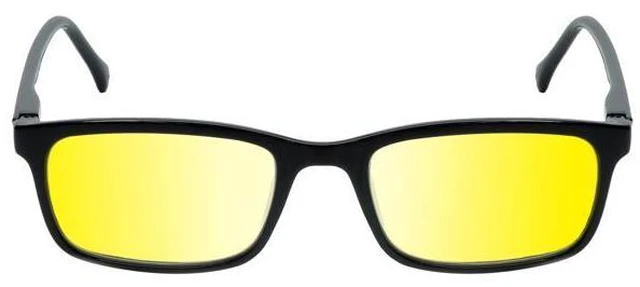 Alt view image 5 of 5 - Medspex M Readers 105 Color Therapy Reading Glasses +2.50 Black/Gold Yellow Unisex Fluorescent Light Sensitivity Chromotherapy Chakra Healing