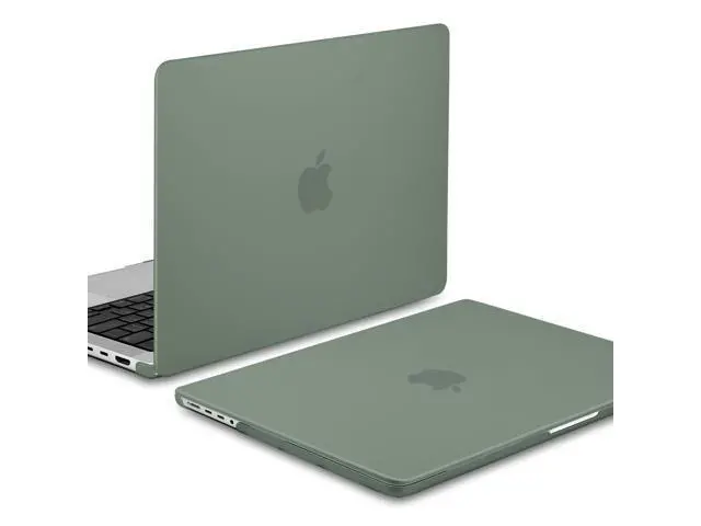 Alt view image 3 of 5 - MEEgoodo Case for MacBook Pro 14 inch 2025 2024 2023 2021(M5/M4/M3/M2/M1), Case Fit Model A3434/A3112/A3401/A3185/A2918/A2992/A2779/A2442 Pro/Max, Matte Midnight Green