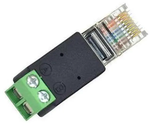Alt view image 2 of 5 - Taidacent 5 Pcs RJ45 to RS485 Converter - RJ45 Terminal Adapter - Crystal Head to Terminal (A Connects to PIN1, B Connects to PIN2)