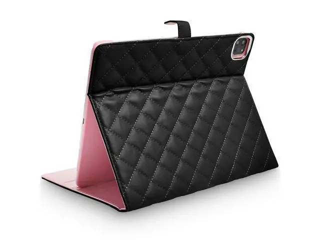 Alt view image 5 of 5 - Changjia for iPad Air 13 Inch Case M3 2025/M2 2024, iPad Pro 12.9 (6th/5th/4th Gen 2022/2021/2020),Cute Crown Rhinestone Elegant PU Leather Auto Sleep/Wake Stand Protective Case for iPad Air 13",Black