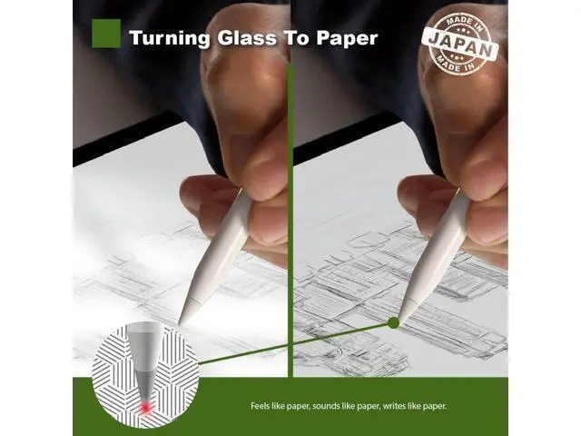 Alt view image 2 of 5 - Green Onions Supply Paper Texture Screen Protector for Apple iPad Series (10.9 inch iPad Air) (1 Pack)