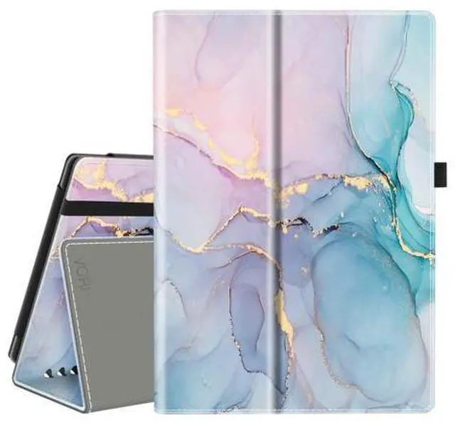 Main image of VORI Case for All-New Amazon Fire HD 10 Tablet and Fire HD 10 Plus (13th/11th Generation 2023/2021 Release), Slim Folding Stand Folio Cover with Hand Strap for Fire 10.1 Inch, Dreamy Marble