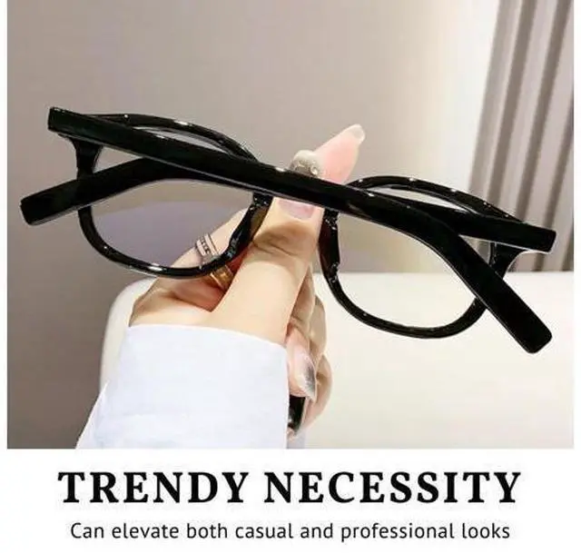Alt view image 3 of 5 - Blue Light Blocking Reading Glasses for Women Men Stylish Retro Square Premium Readers Reduce Eye Strain Comfortable (Black, 1.50, x)