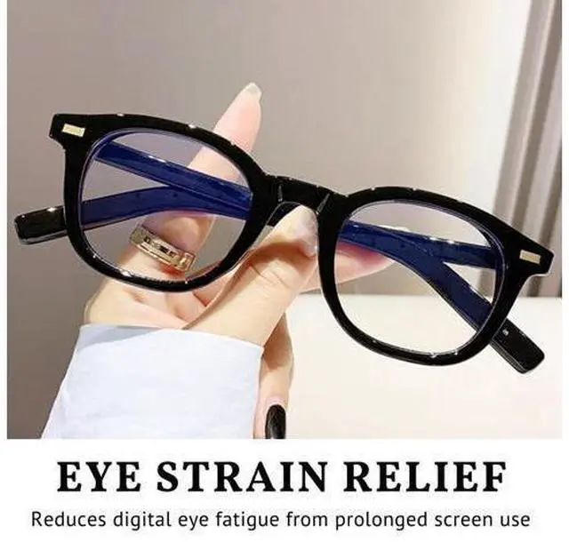 Alt view image 2 of 5 - Blue Light Blocking Reading Glasses for Women Men Stylish Retro Square Premium Readers Reduce Eye Strain Comfortable (Black, 1.50, x)