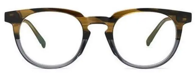 Main image of Dollger Round Blue Light Glasses for Women Men Fashion Acetate Material Anti Bluelight Blocking Glasses Stylish Designer Brown Gradient Grey Frame
