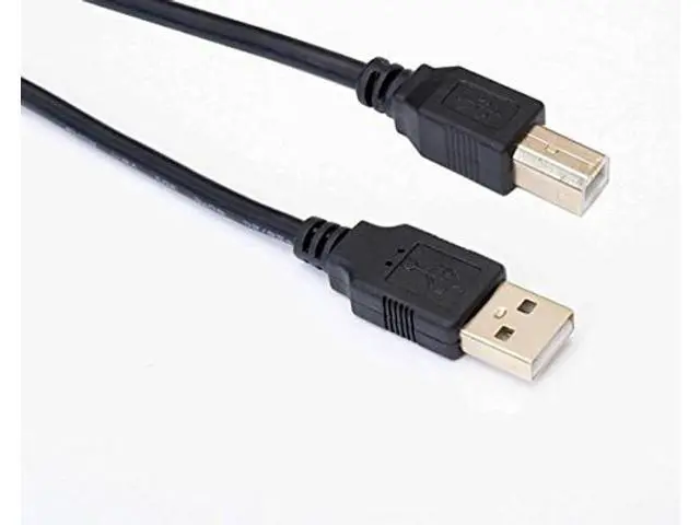 Alt view image 4 of 5 - OMNIHIL 2.0 USB + AC Power Cord Compatible with HP Photosmart 1115, 1218, 5510, 5520, 6510, 6520, B211 Printers