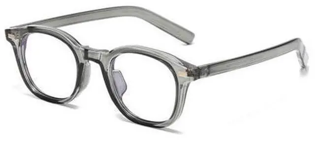 Main image of Blue Light Blocking Reading Glasses for Women Men Stylish Retro Square Premium Readers Reduce Eye Strain Comfortable (Grey, 0, x)