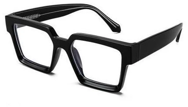 Main image of FEISEDY Oversized Blue Light Glasses for Women Men TR90 Retro Square Anti Eyestrain Glasses Rectangle Fashion Frame B0037
