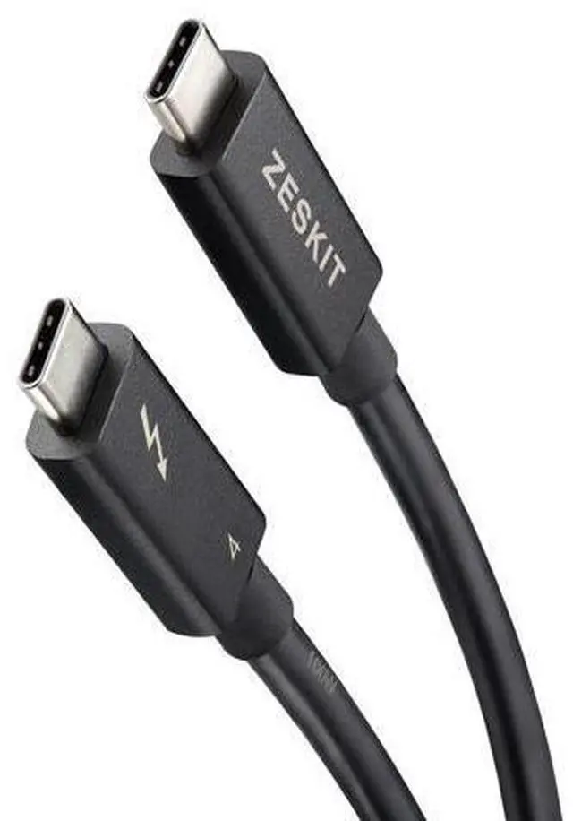 Alt view image 2 of 4 - Zeskit Certified Thunderbolt 4 Cable 40Gbps 100W Passive 0.8m