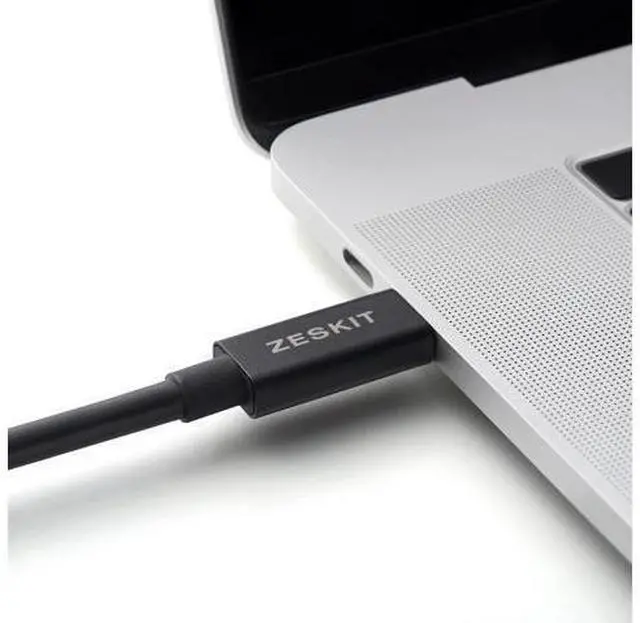 Alt view image 3 of 4 - Zeskit Certified Thunderbolt 4 Cable 40Gbps 100W Passive 0.8m