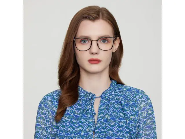 Alt view image 5 of 5 - GUDVUE Blue Light Glasses, Computer/Gaming/TV/Phones Glasses for women, Anti Glare/UV400/Eye Strain, Cat Eye Black