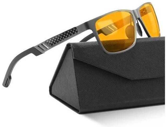 Main image of Carbon Fiber Anti Blue Light Glasses, Hardcore Durable Mens Blue Light Glasses with UV400 Protection & TR90 Frames