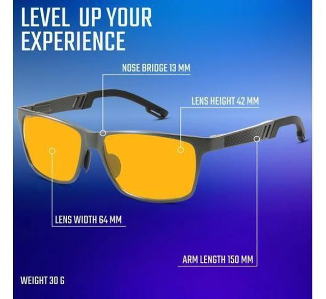 Alt view image 2 of 5 - Carbon Fiber Anti Blue Light Glasses, Hardcore Durable Mens Blue Light Glasses with UV400 Protection & TR90 Frames