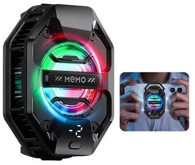 Main image of Phone Cooler for Gaming, 27W iPhone Cooling Fan with RGB LED Semiconductor Heatsink Cooling Case Enfriador para Celular, for iPhone/Android Phone Gaming, Live Streaming, AI Smartphone Temperature