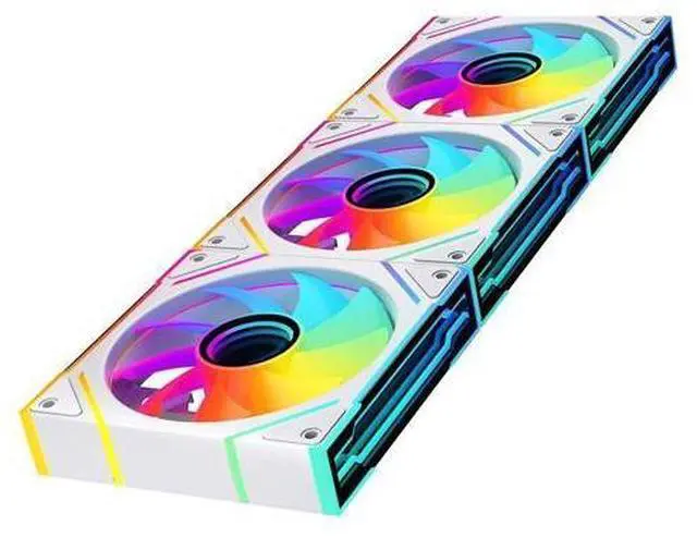 Main image of Jungle Leopard prism4 EX 120mm PC Reverse Blade ARGB Case Fan,Infinity Mirror RGB Light Effect 5V 3PIN Motherboard Light Sync 800~1850RPM PWM PC Fans (White Forward-5Pack)