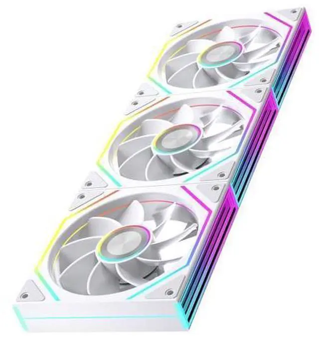 Main image of Jungle Leopard Prism4RS Ultra X3 120mm PC ARGB Computer Case Fans^^Infinity Mirror^^Daisy-Chain^^4 PIN PWM 1850RPM(White Reverse_Triple Pack)