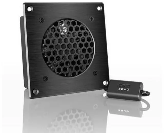 Main image of AC Infinity AIRPLATE S1, Quiet Cooling Fan System 4" with Speed Control, for Home Theater AV Cabinets