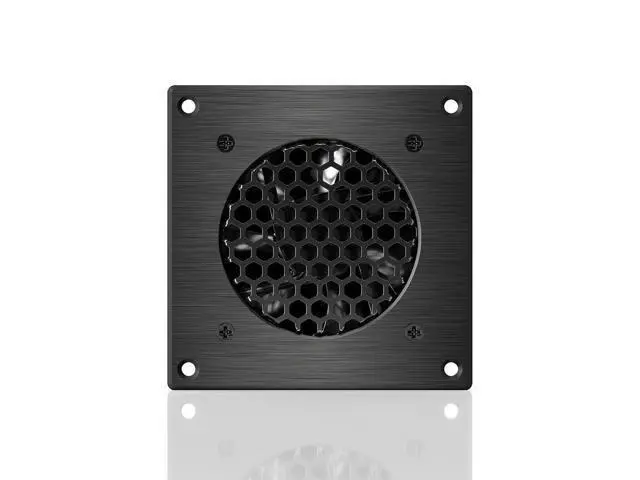 Alt view image 2 of 4 - AC Infinity AIRPLATE S1, Quiet Cooling Fan System 4" with Speed Control, for Home Theater AV Cabinets