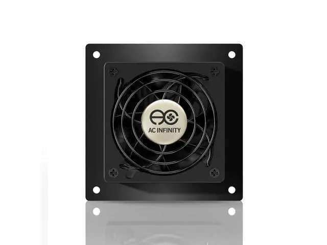 Alt view image 3 of 4 - AC Infinity AIRPLATE S1, Quiet Cooling Fan System 4" with Speed Control, for Home Theater AV Cabinets