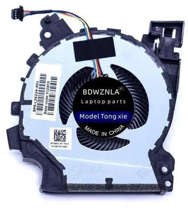 Alt view image 5 of 5 - BDWZNLA New Compatible CPU and GPU Cooling Fan for HP ZBOOK 15v G5 TPN-C134 FKKB FKKC L25223-001 L25224-001 DFS501105PR0T DFS481305MC0T DC28000L1F0 DC28000L0F0 FCC2 DC5V 0.5A Fan