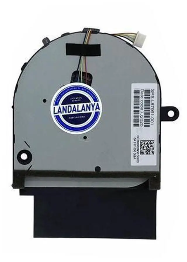 Alt view image 5 of 5 - LANDALANYA Replacement New Laptop CPU and GPU Cooling Fan for HP Envy 17M-CG 17M-CG0013DX 17M-CG1013DX TPN-C146 Series L87962-001 L87961-001 EG50040S1-1C210-S9A EG50040S1-1C220-S9A DC5V 2.25W Fan