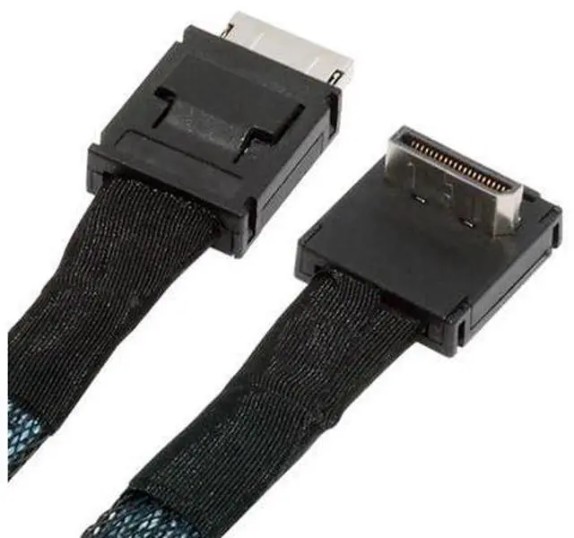Main image of NFHK Down Angled 90 Degree OcuLink PCIe 4.0 PCI-Express SFF-8611 4i to SFF-8611 Data Active Cable for eGPU SSD 80cm