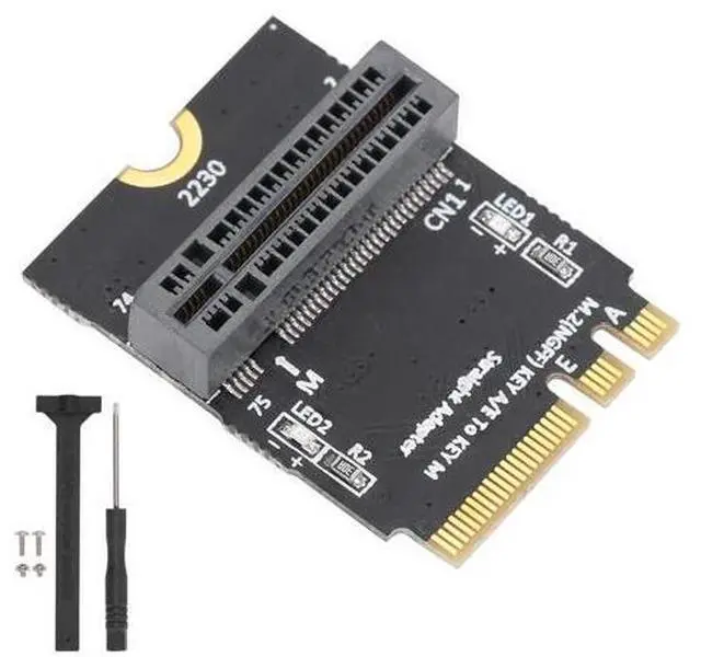 Main image of Adapter Card Support 2280 NVME SSD NVME SSD to M.2 Key AE Vertical Installation Network Converter for 2280 Type