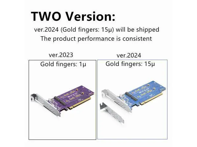 Alt view image 3 of 5 - PCIe 3.0 to NVMe (4) M.2 Adapter for M.2 (M Key) SSD, PCIe X16, Requires Motherboard BIOS Support for Bifurcation