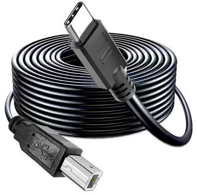 Main image of YOTETION Long USB2.0 C to B Cable 40FT,USB 2.0 C to USB 2.0 B Male to Male Data Compatible with Hard Drive, Camera, DVD Player, TV, Flash Light, Hub, Monitor, Speaker, and More