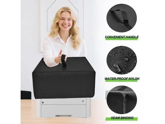 Alt view image 3 of 5 - NUENSS-ROR Printer Dust Cover Heavy-Duty Waterproof Dustproof Anti-static Printer Cover Case, Printer Storage Cover for Brother HL-L3280CDW Compact Digital Color Printer (Black, 18.517.712.6in)