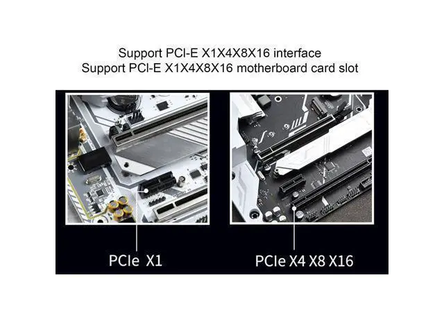 Alt view image 2 of 5 - Adapter Card M.2 SATA to PCI?E Dual Disk Array Card Transmission Stability Expansion Card, Support PCI-E X1 / X4 / X8 / X16, for Windows, for Linux