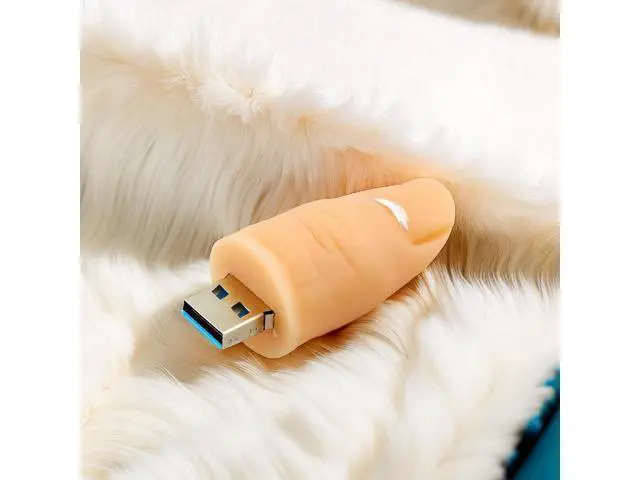 Alt view image 3 of 5 - EcooDisk 128GB USB 3.0 Flash Drive Finger Shaped Memory Stick High Speed Data Storage