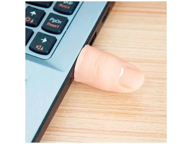 Alt view image 4 of 5 - EcooDisk 128GB USB 3.0 Flash Drive Finger Shaped Memory Stick High Speed Data Storage
