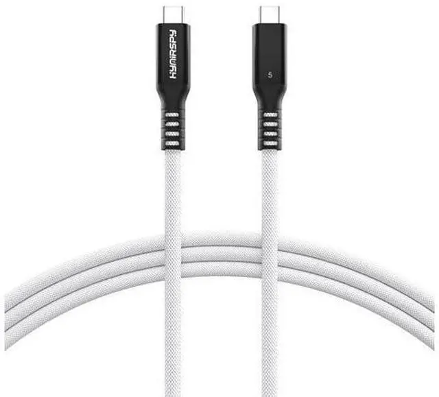 Main image of HYairspy 80Gbps Thunderbolt 5 Cable 3.3ft USB C to USB C Cable, 240W(5A) Charging Cord, Braided Type C Cable Compatible for Dual 16K/8K/4K Display, USB5, SSD, eGPU, Mac Studio/mini, iPhone