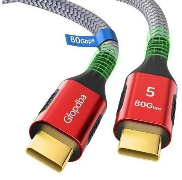 Main image of Thunderbolt 5 Cable 2.3FT Compatible, 80Gbps, 120Gbps Bandwidth, PD 240W, 8K@165Hz, 4K@540Hz, USB4 2.0 USB C Video Display Cable for Thunderbolt 4, iPhone 17, SSD, Mac mini M4 / M4 Pro, MacBook Pro