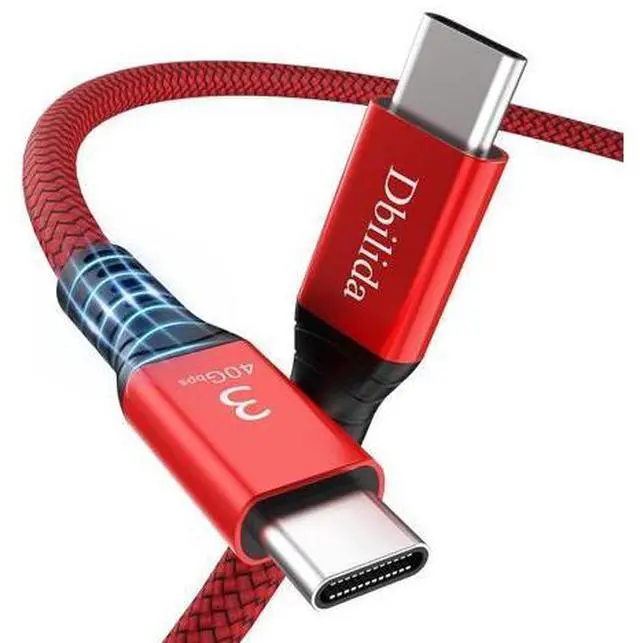 Main image of 240W for Thunderbolt 3 Cable 40Gbps 8K 60Hz, 4K 144Hz 5FT, 1.6FT 2.3FT 3.3FT 4FT 6.6FT 10FT 15FT, USB4 USB C Display Cable for MacBook Pro Air, SSD, Dell XPS HP, iPhone 17, SSD, Mac mini M4 Pro