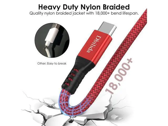 Alt view image 4 of 5 - 240W for Thunderbolt 3 Cable 40Gbps 8K 60Hz, 4K 144Hz 5FT, 1.6FT 2.3FT 3.3FT 4FT 6.6FT 10FT 15FT, USB4 USB C Display Cable for MacBook Pro Air, SSD, Dell XPS HP, iPhone 17, SSD, Mac mini M4 Pro