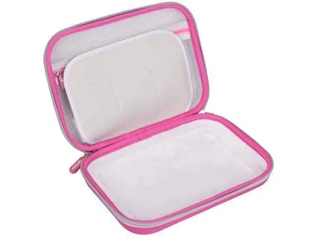 Alt view image 2 of 5 - Aproca Hard Case Compatible with Leapfrog LeapPad Academy/Leapfrog LeapPad Ultimate Kids Learning Tablet, Portable Storage Bag for Accessories (Pink)